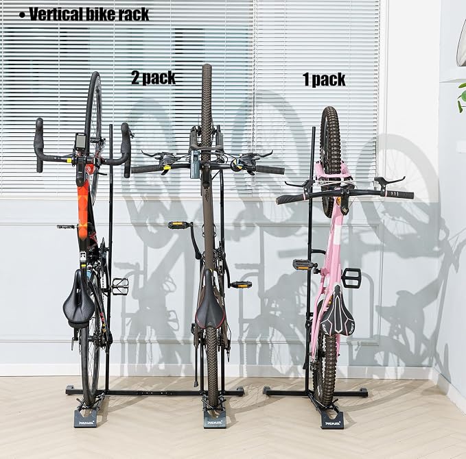 Bike Stand, Vertical Bike Rack For Indoor Bike Storage, Upright Bicycle Stand - Image 5
