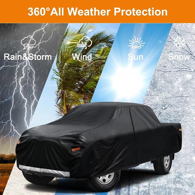 Kayme Truck Cover Custom Fit Chevrolet Silverado 2500HD Extended/Double Cab SB. - Image 6