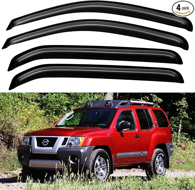 Window Visors Rain Guards Shield by YQAUTEC