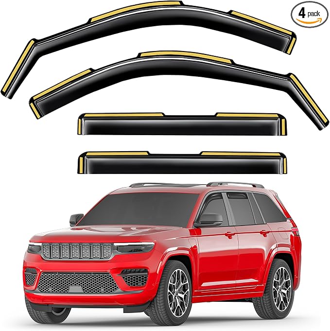 in-Channel Window Rain Guards Fit by Unknown
