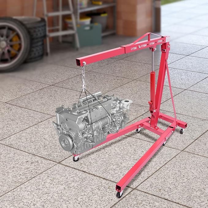 Folding Engine Hoist 2 Ton Engine Crane Lift - Image 4