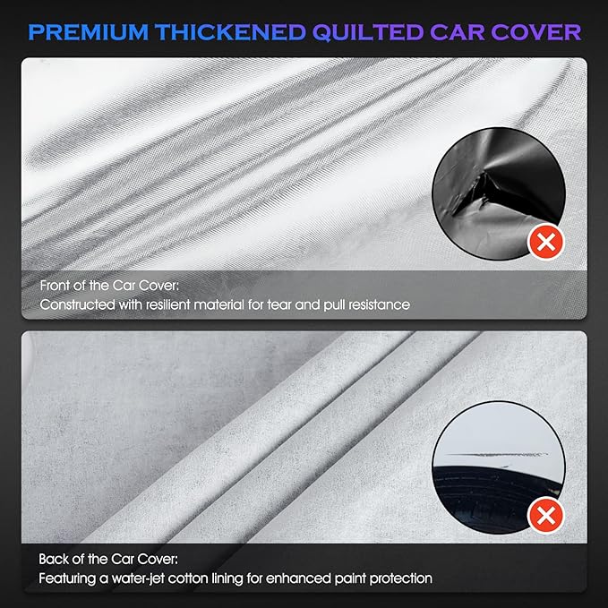 Car Cover Custom Fit for Dodge Challenger 2008-2025, 6 Layers Truck Cover - Image 2