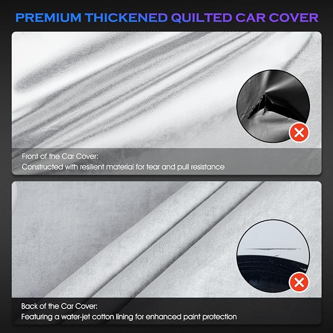 Car Cover Custom Fit for Toyota Tacoma 2005-2023, 6 Layers Truck Cover - Image 2