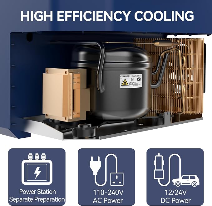 Car Fridge Portable 12V Refrigerator 40 Quart 12 Volt Freezer Compressor Cooler - Image 5