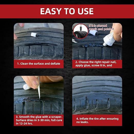 Tire Repair Glue 100ml, Rubber Cement Tire Repair, Tire Plug Glue, Tire Patch - Image 5