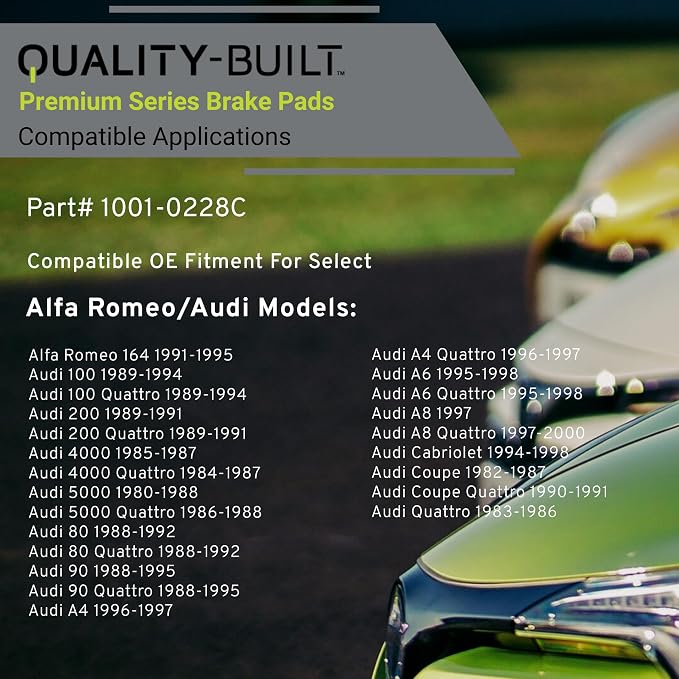 Premium Ceramic Rear Brake Pads Compatible - Image 3