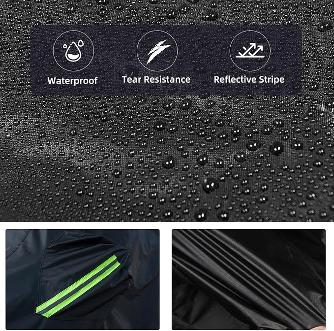 Waterproof Cover for Jeep Wrangler JK JL CJ YJ TJ 2 Door 1987-2023 Outdoor Sun - Image 5