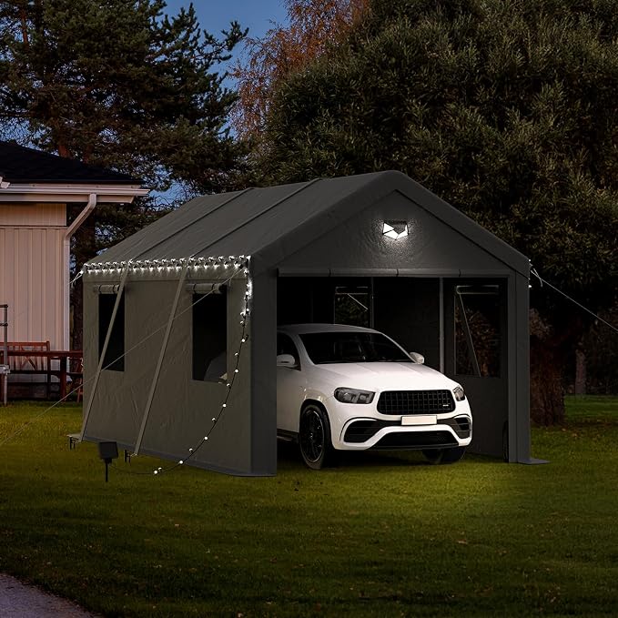 10x16 Carport, Heavy Duty Carport Canopy Garage - Image 5