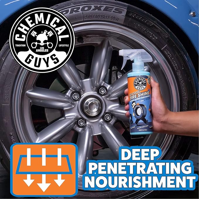 Chemical Guys Tire Kicker Sprayable Extra Glossy Tire Shine - Image 5