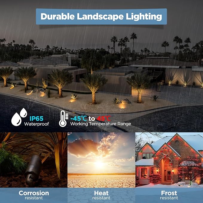 Gardencoin Solid Brass Outdoor Landscape Spotlights, 12V LED Low Voltage - Image 6
