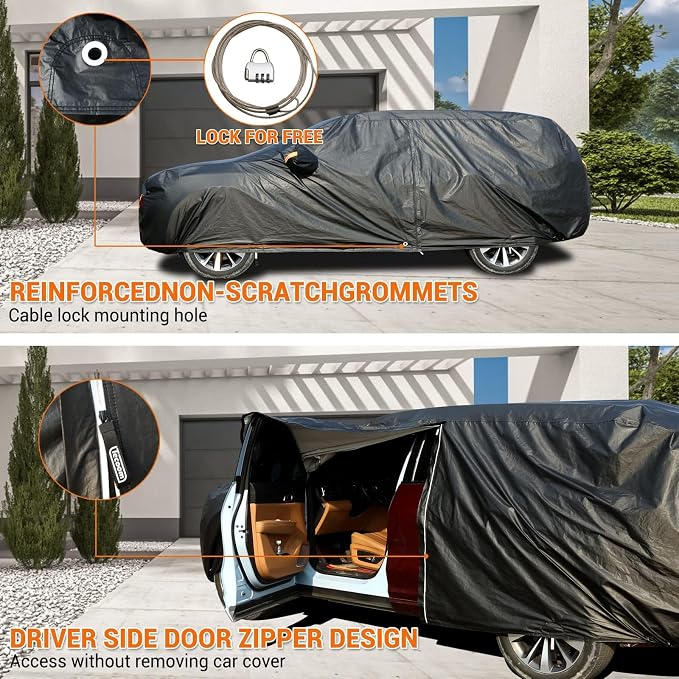 Tecoom SUV Car Cover Waterproof All Weather - Image 2
