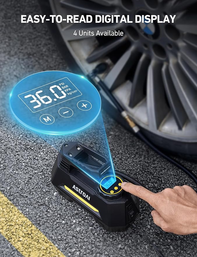 AstroAI Tire Inflator Portable Air Compressor Air Pump - Image 5
