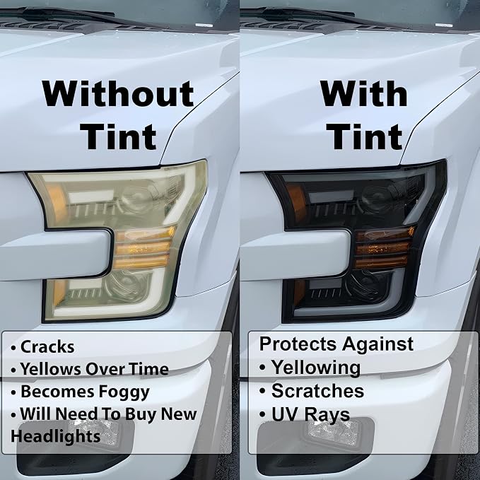 BOGAR TECH DESIGNS Full Headlight Head Light Tint Kit Compatible - Image 5