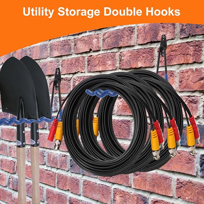 Wall Mounted Garage Hooks Tool Organizer, 14 Inch Garage Storage Hook Heavy - Image 6