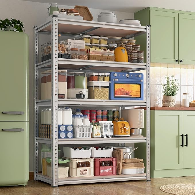 REIBII 2020LBS Garage Shelving Heavy Duty Metal Shelving 5 Tier Storage Shelves - Image 8