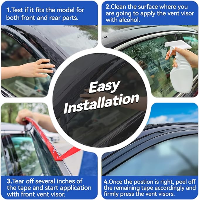 Window Visors Rain Guards Shield - Image 4