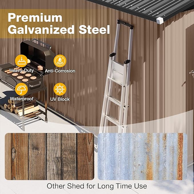 10x12 FT Outdoor Storage Shed - Image 6
