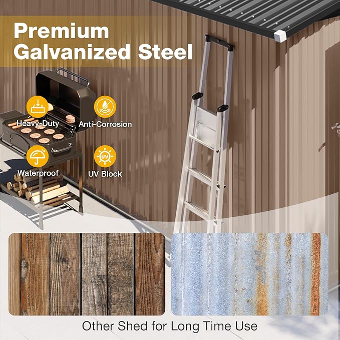 10x12 FT Outdoor Storage Shed - Image 9
