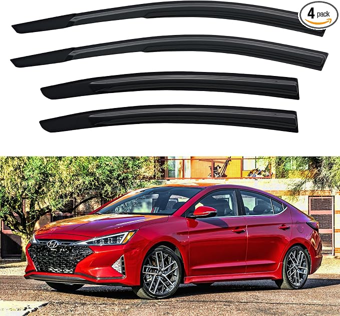 Window Visors Rain Guards Shield by YQAUTEC