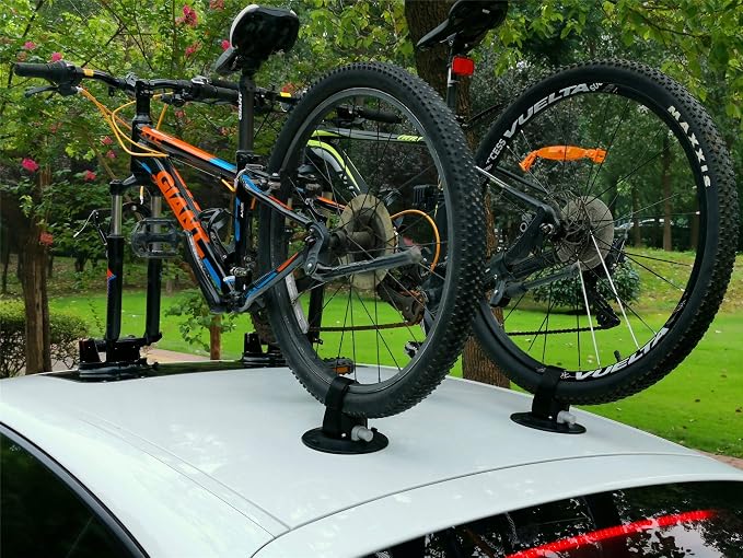 Bike Rack for Car Roof, Vacuum Suction Cup Bicycle Carrier Aluminium Alloy Roof - Image 8