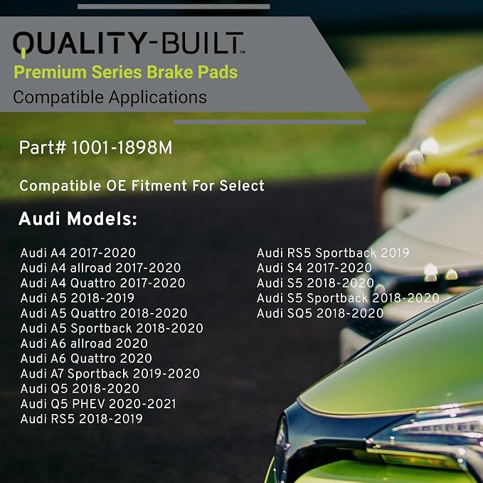 Premium Semi-Metallic Rear Brake Pads Compatible - Image 3
