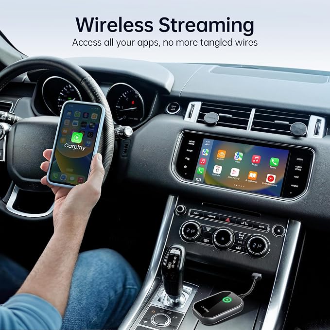 Wireless CarPlay Adapter for iPhone, Converts Wired to Wireless CarPlay Dongle - Image 7