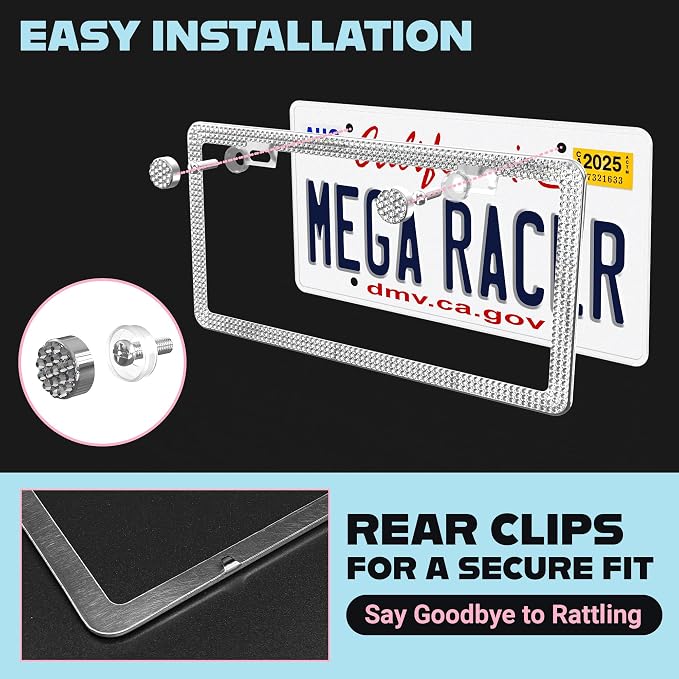Dazzling Bling License Plate Frames - Image 5