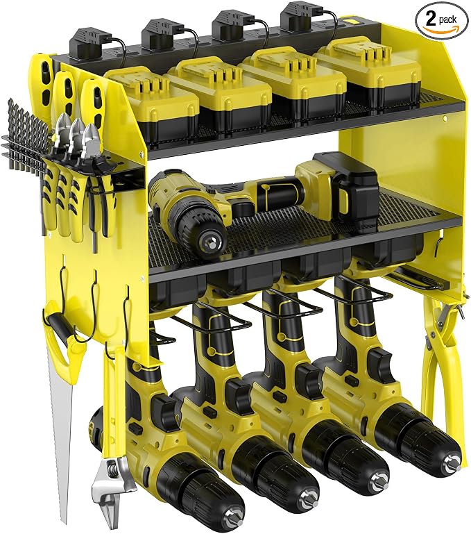 3-Tier Modular Drill Holder & Power Tool Organizer Wall Mount by MAVIKS