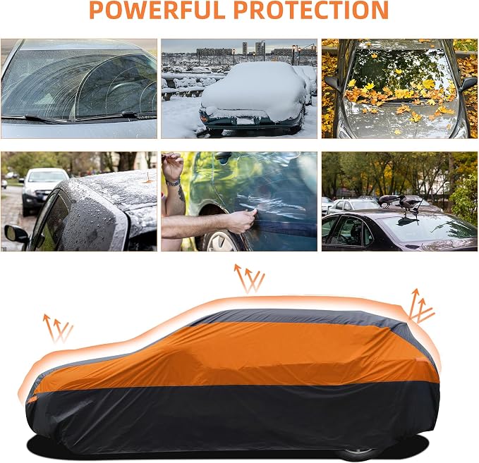 SUV Car Cover Waterproof All Weather, Cover Full Exterior Cover Windproof - Image 5