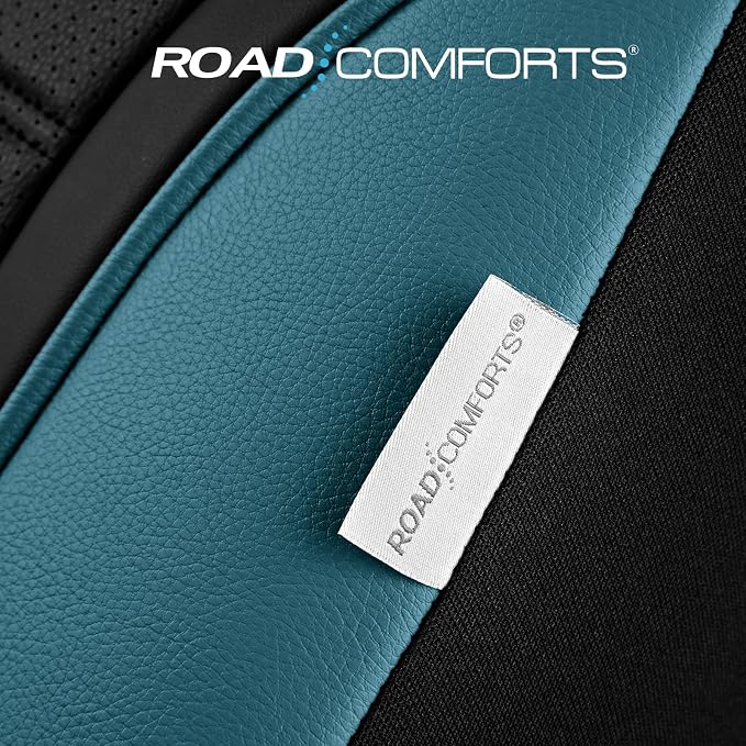 Road Comforts Leather Seat Covers, Breathable Car Seat Covers Front Seat - Image 4