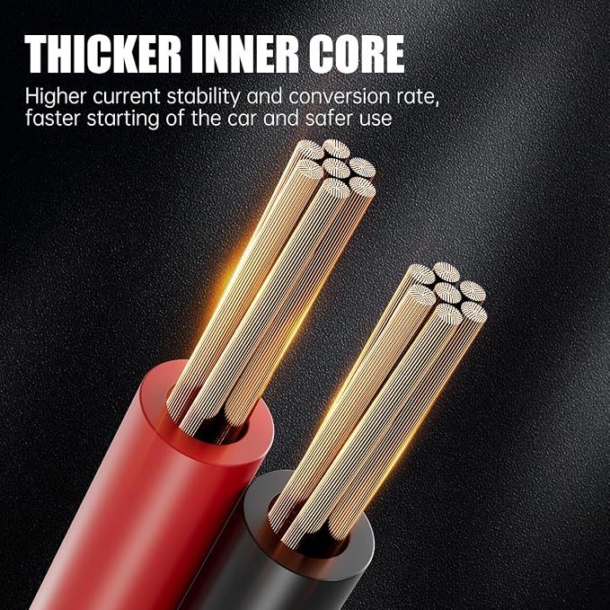 Heavy Duty Jumper Cables for Car Battery, 0 Gauge 30 Feet 1000AMP, Automotive - Image 2