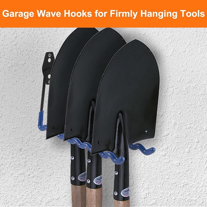 Wall Mounted Garage Hooks Tool Organizer, 14 Inch Garage Storage Hook Heavy - Image 5