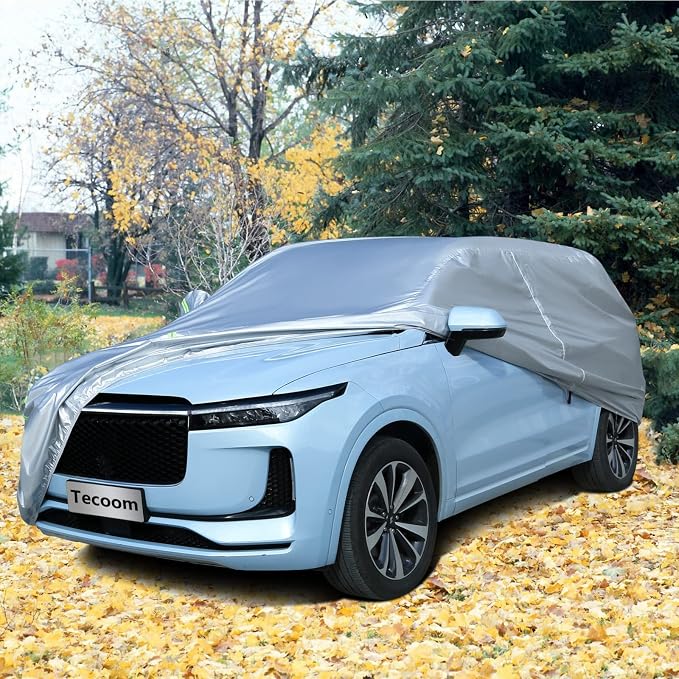 Tecoom Light Shell Waterproof UV-Proof Windproof Car Cover Classic Zipper Design - Image 3