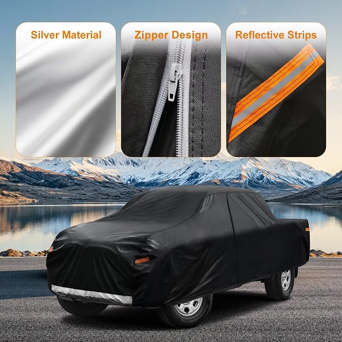 Kayme Truck Cover Custom Fit Chevrolet Silverado 2500HD Extended/Double Cab SB. - Image 3