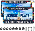 Front License Plate Bracket Multicolor License Plate Frames I'd Rather Be by Unknown