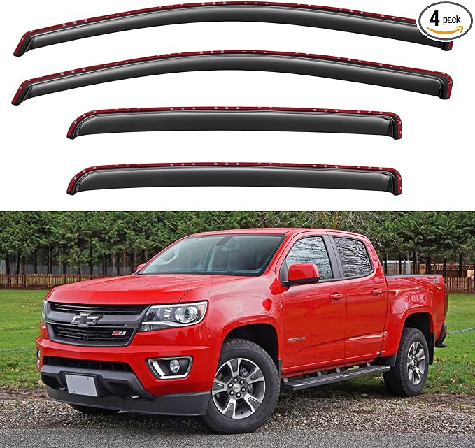 in-Channel Window Visors Rain Guards by YQAUTEC