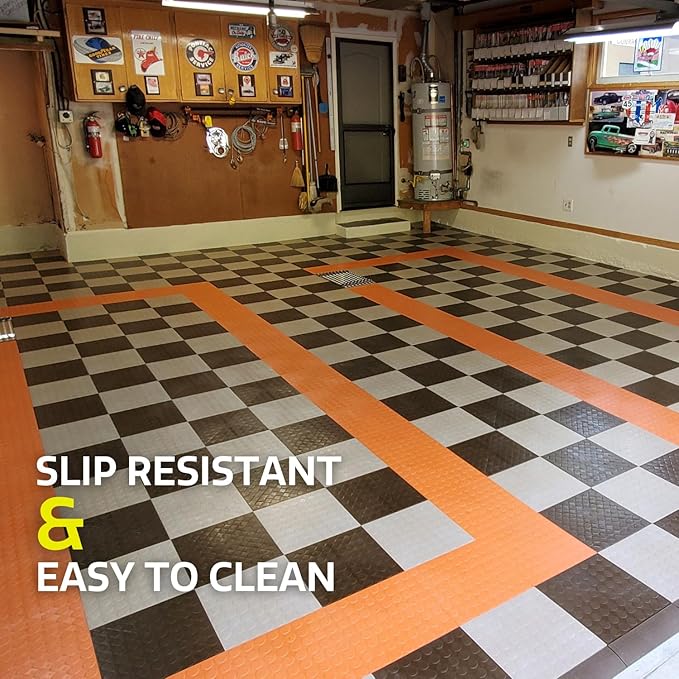 Big Floors RaceDeck CircleTrac, Interlocking Non-Slip Garage Flooring Tile - Image 3