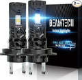 BEAMTECH H7 Light Bulb, No Adapter Need High Speed Fan 6500K Xenon White H7 by BEAMTECH