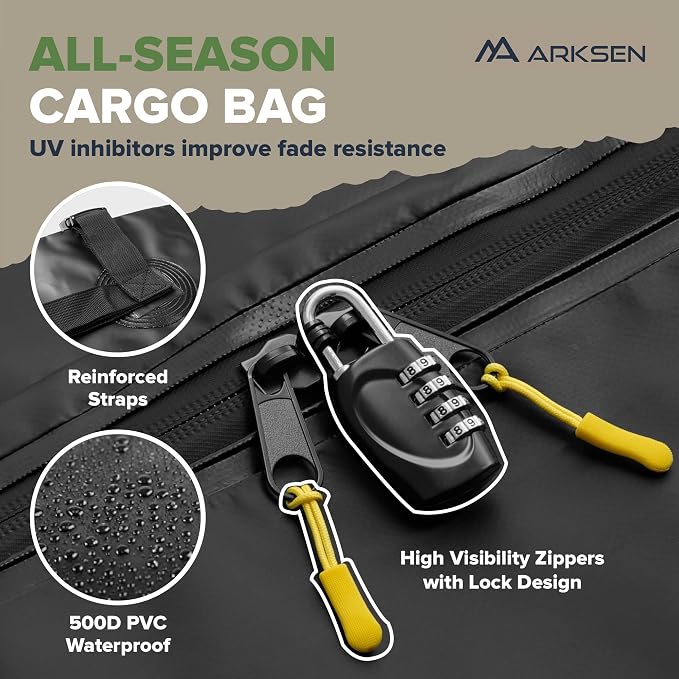 ARKSEN 84 x 50 x 6 Inch Universal Extra Wide 150LB Heavy Duty Roof Rack Cargo - Image 4