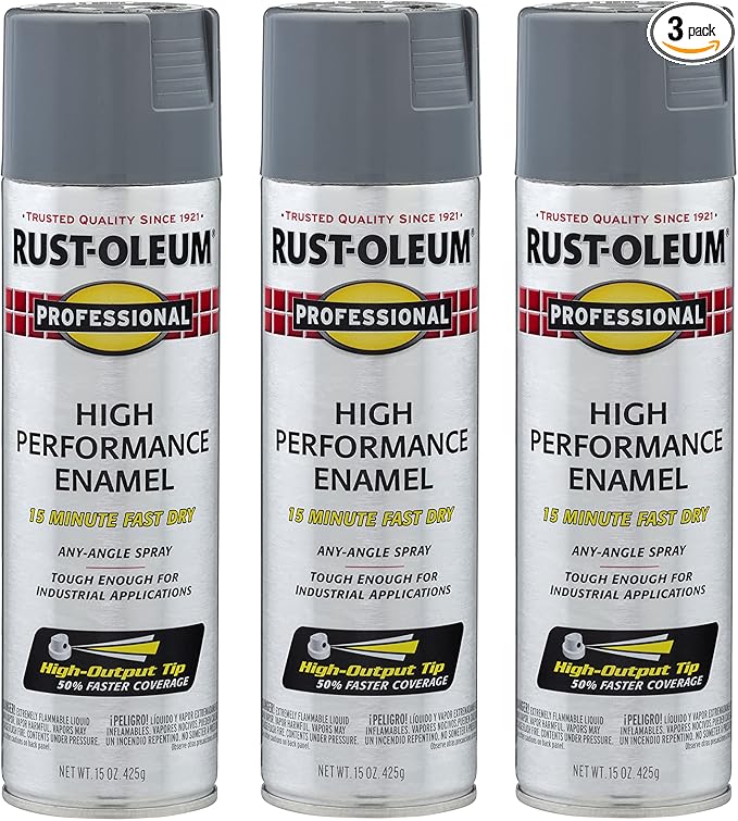 Rust-Oleum 7587838-3PK Professional High Performance Enamel Spray Paint by Rust-Oleum