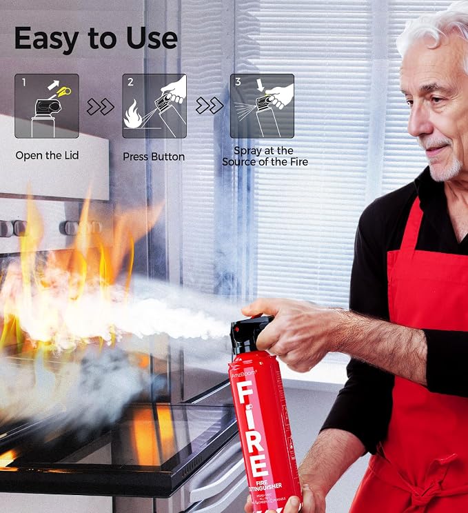 2-Pack Fire Extinguisher for Home, and Grill - Image 3