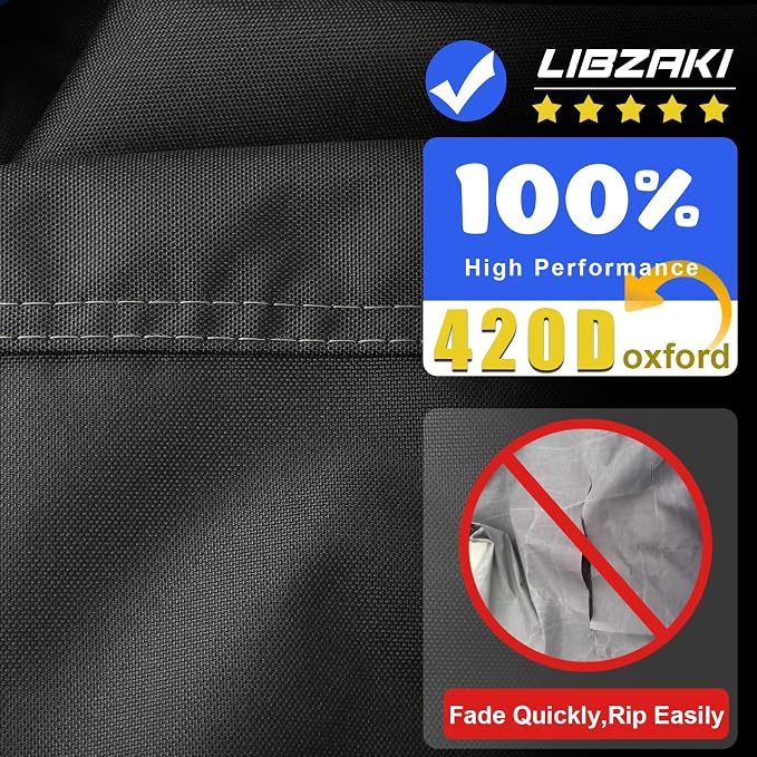 Motorcycle Cover 420D Heavy Duty All Season Universal Weather Waterproof - Image 2