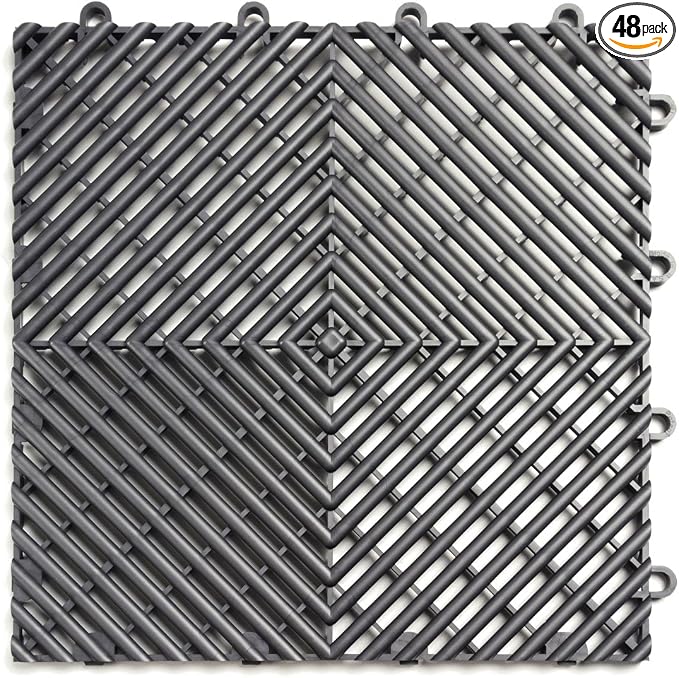 Big Floors RaceDeck Free-Flow Interlocking Garage Flooring Tiles, Self-Draining by BigFloors