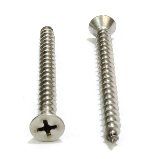 Bolt Dropper #10 X 1-3/4'' Stainless Steel Flat Head Phillips Wood Screw - Image 3