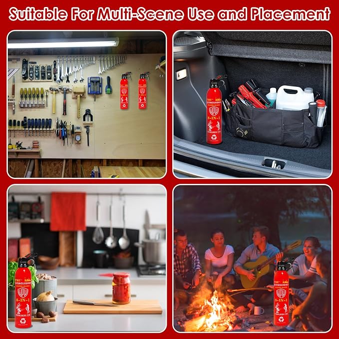 WPW 620ml Large Upgraded 8-in-1 Fire Extinguisher - Image 4