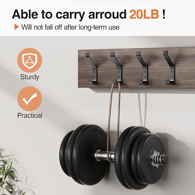 Wall Hook for Hanging Coat - 20LB - Image 2