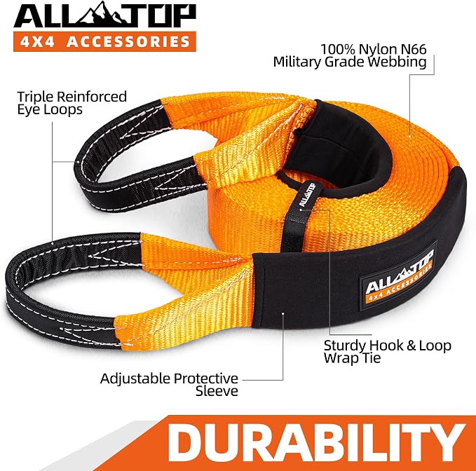 ALL-TOP Recovery Snatch Strap, 3in x 30ft - Image 4