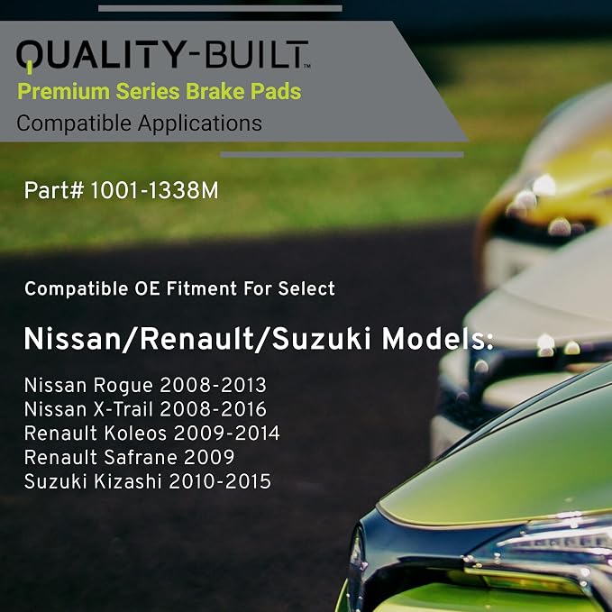 Premium Semi-Metallic Front Brake Pads Compatible - Image 3