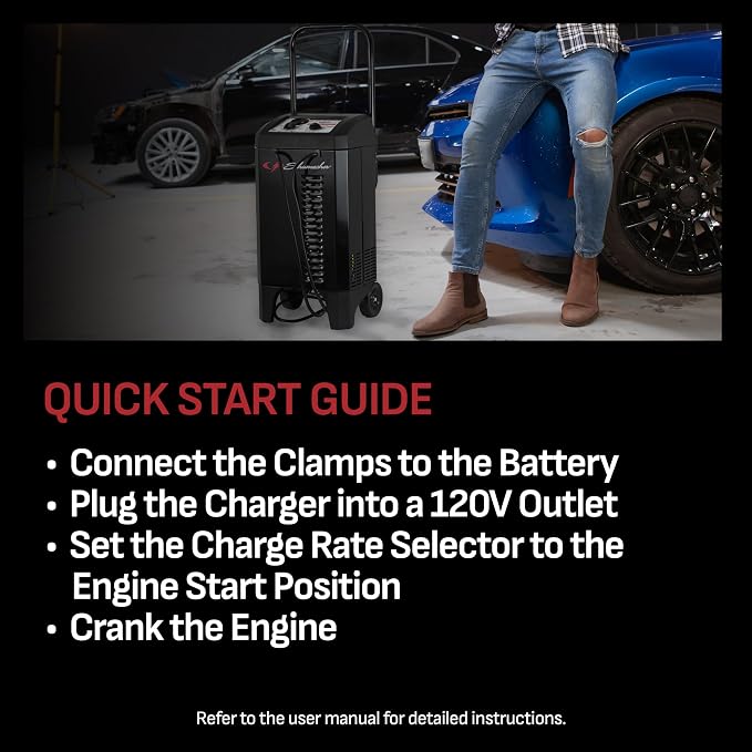 Schumacher Electric Manual Battery Charger & Engine Starter – 6V/12V 200A - Image 3