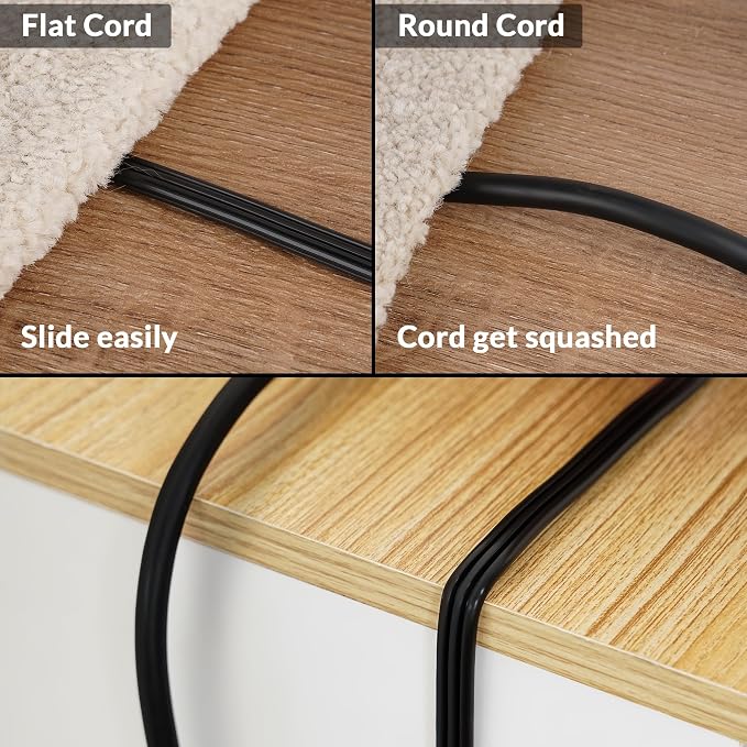 Elecan Flat Plug Extension Cord 8 Ft 2 Pack - Image 4